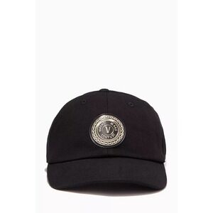 Versace Jeans‎ Couture Black V Emblem Baseball Cap All Sizes